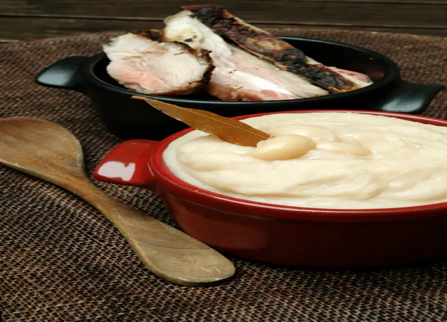 Purée de haricots blancs