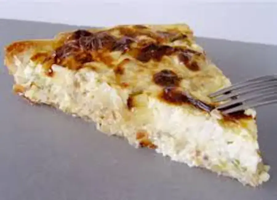 Quiche complete à la faisselle de chêvre