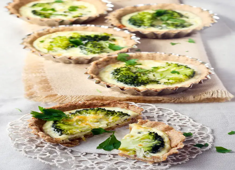 Tarte aux brocolis à la moutarde