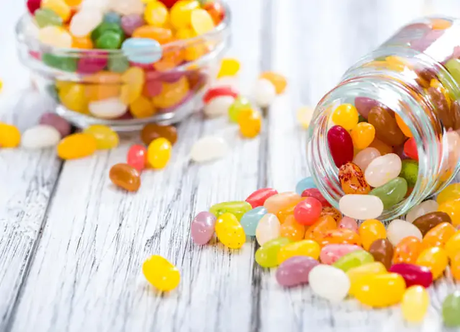 Jelly bean (bonbons type dragibus fait maison)