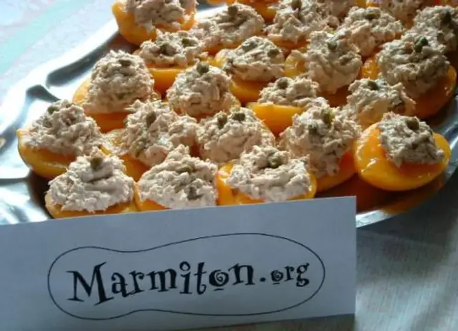 Les pêches thon / câpres de martine (5ème rencontre marmiton)