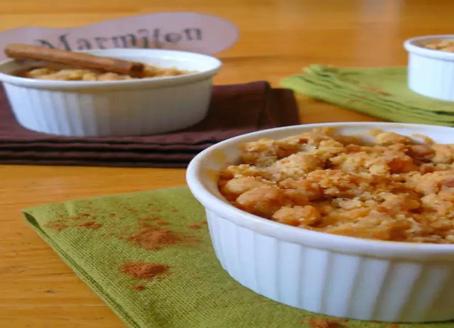 Crumble aux pommes poire et spéculoos