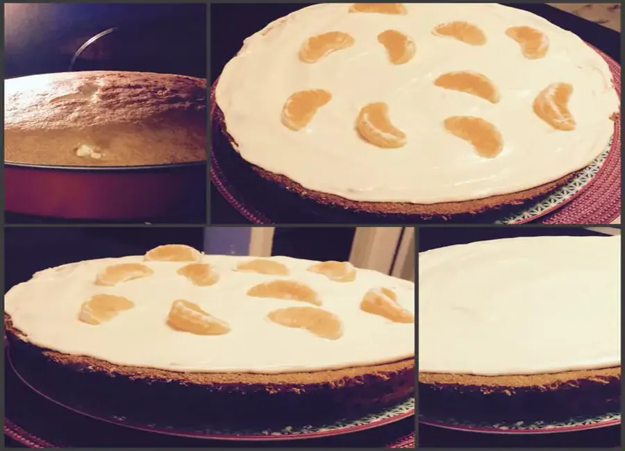Gâteau à la clémentine et son glaçage façon chantilly