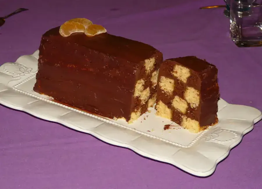 Gâteau à damiers
