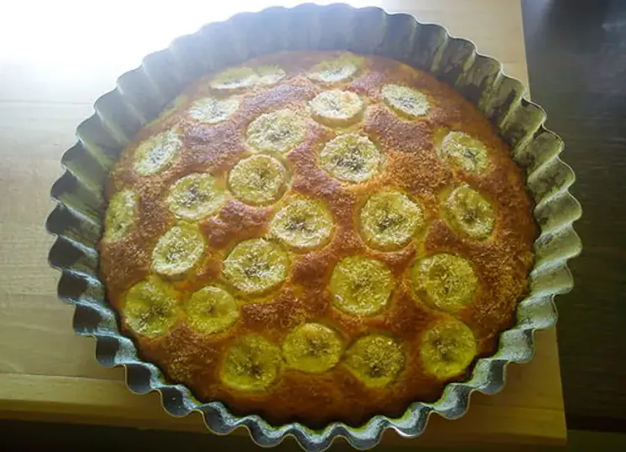 Gâteau à la banane et noix de coco