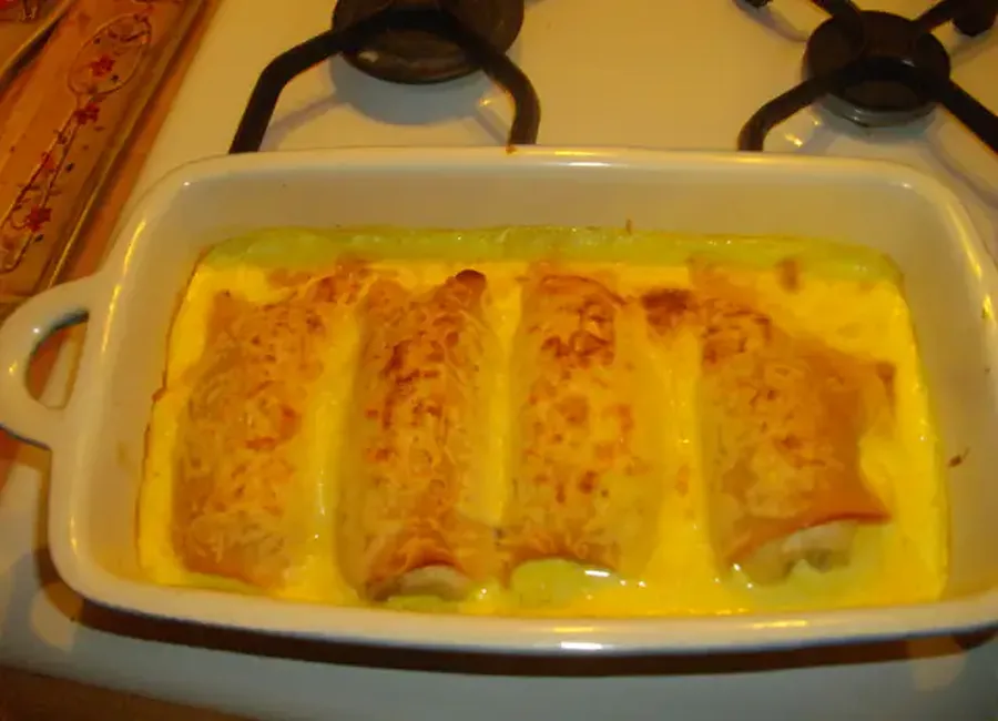 Endives au jambon de poulet sauce light