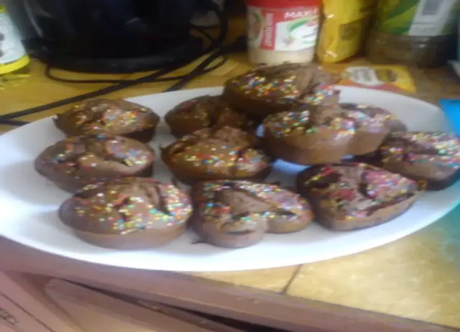 Muffins faciles chocolat noir et noix de coco