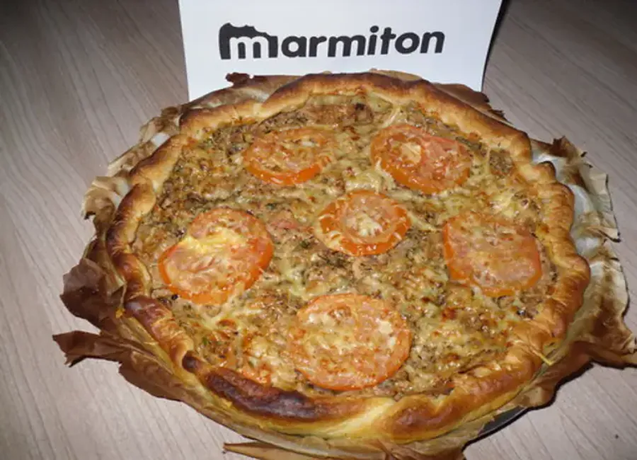 Tarte au thon et moutarde à l'ancienne
