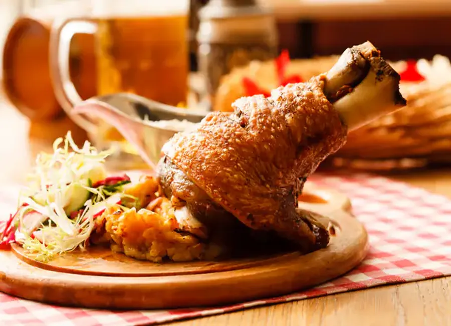 Jarret de porc à la bière