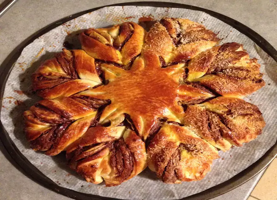 Brioche fleur au nutella