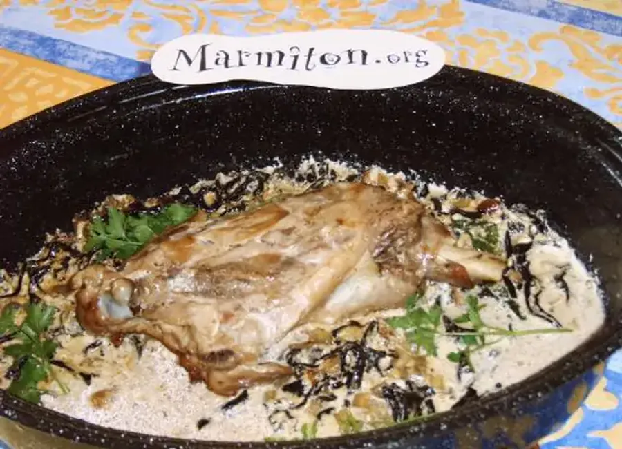 Cuisse de dinde aux champignons et riesling