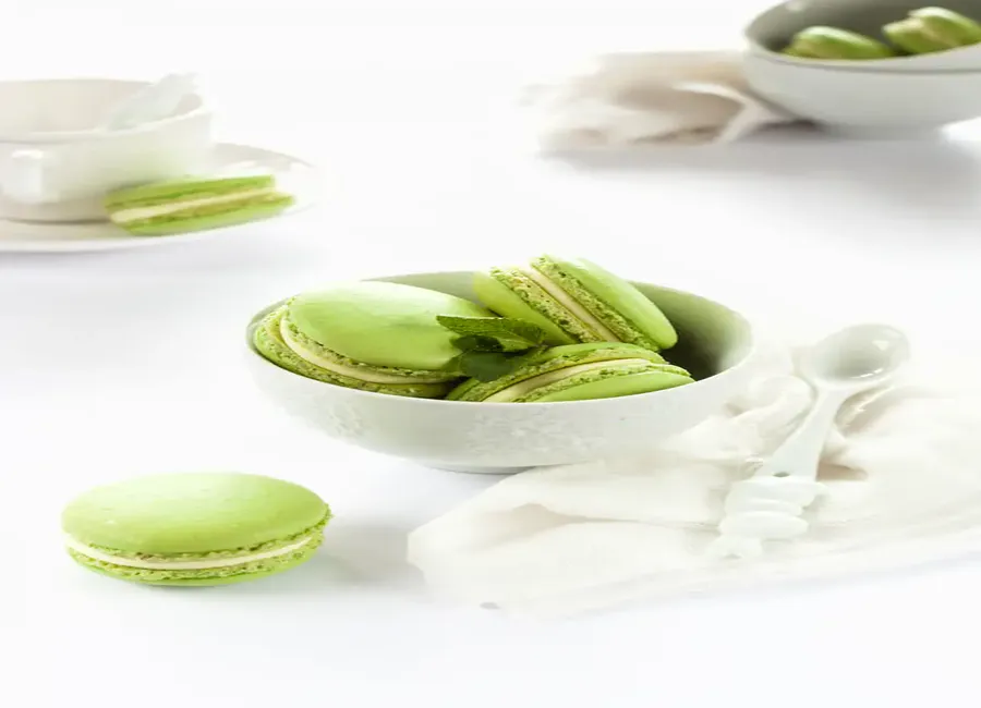 Macarons verts à la pistache