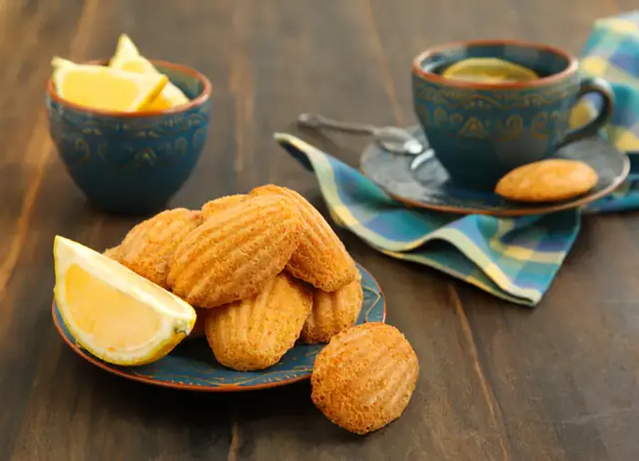 Madeleines au citron végétaliennes
