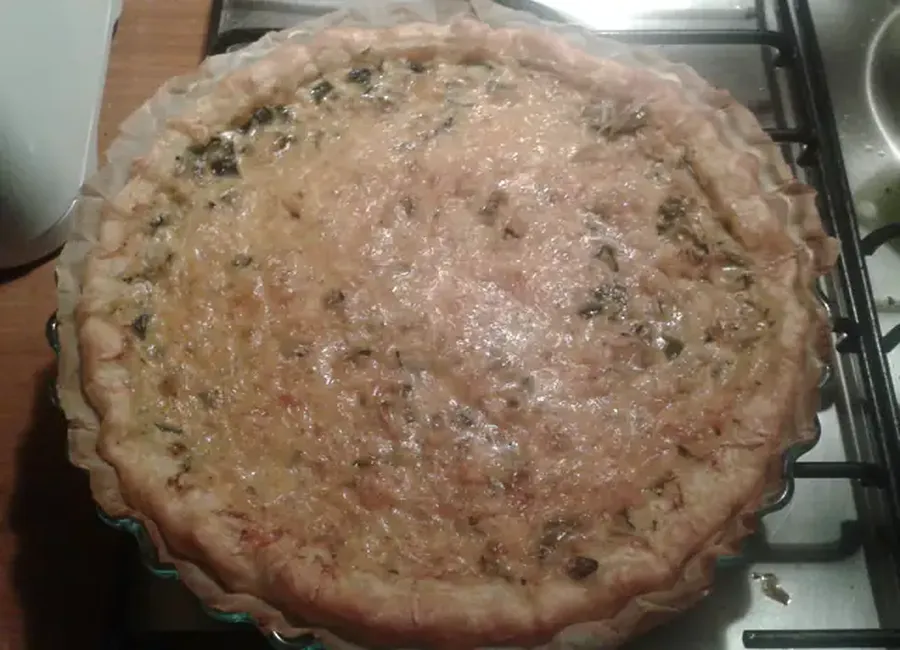 Tarte à la courgette et aux poivrons