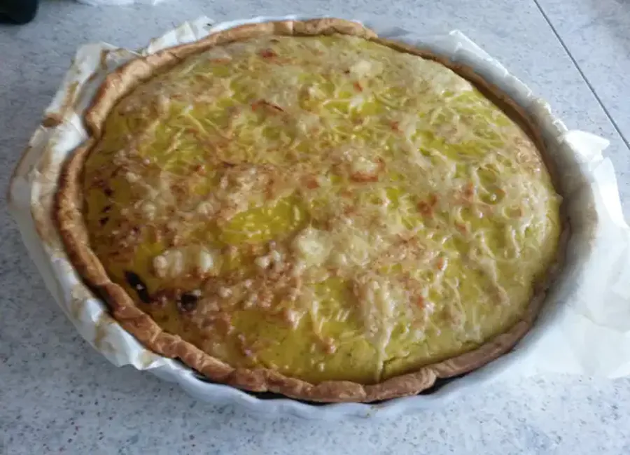 Tarte potiron lardons à ma manière