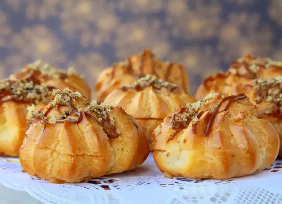 Profiteroles au caramel