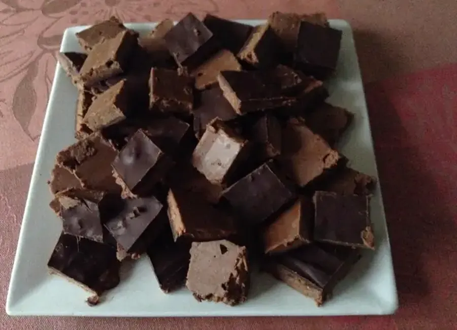 Bonbons feuilletés en chocolat