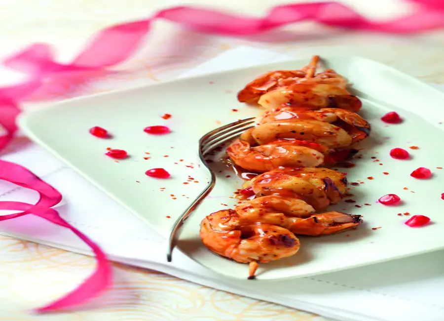 Brochettes de langoustines et saint-jacques