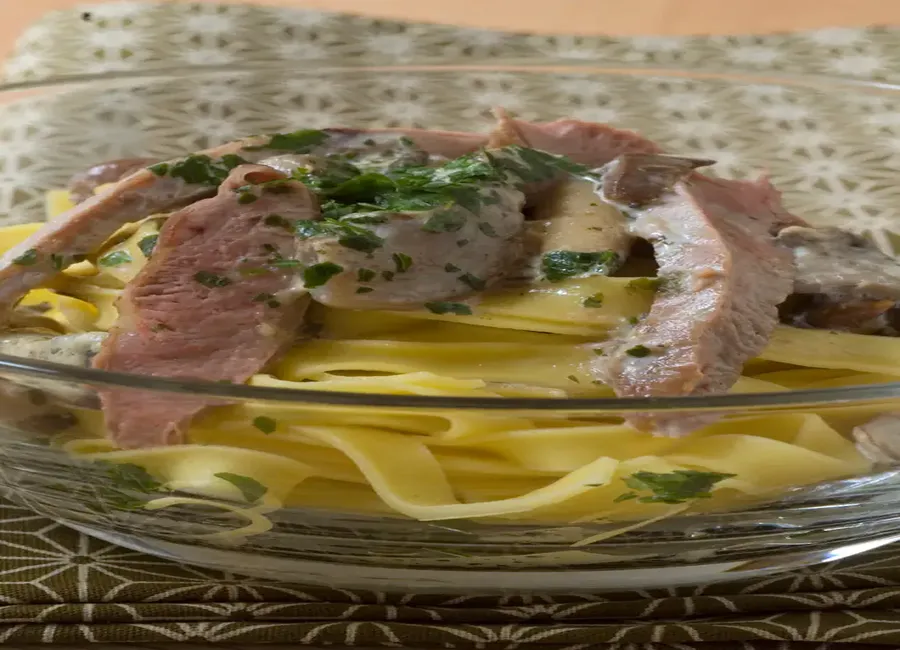 Tagliatelles aux magrets de canards