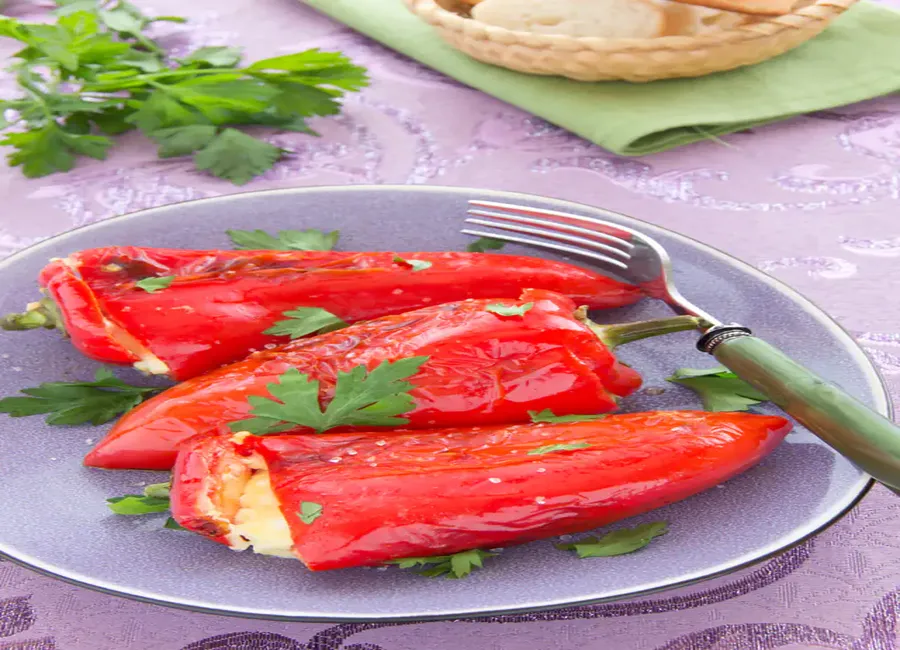 Poivrons farcis (végétarien)