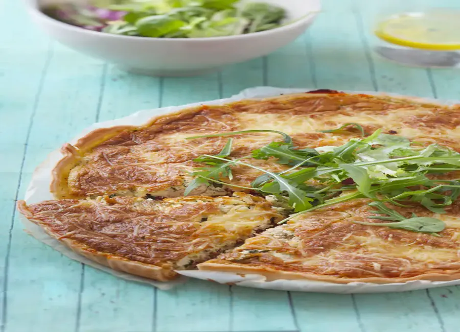 Quiche soufflée au tofu