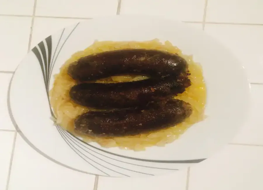 Boudins noirs aux oignons