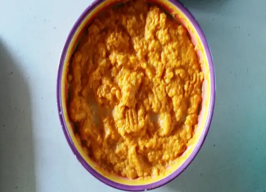 Purée de patates douces au cheddar