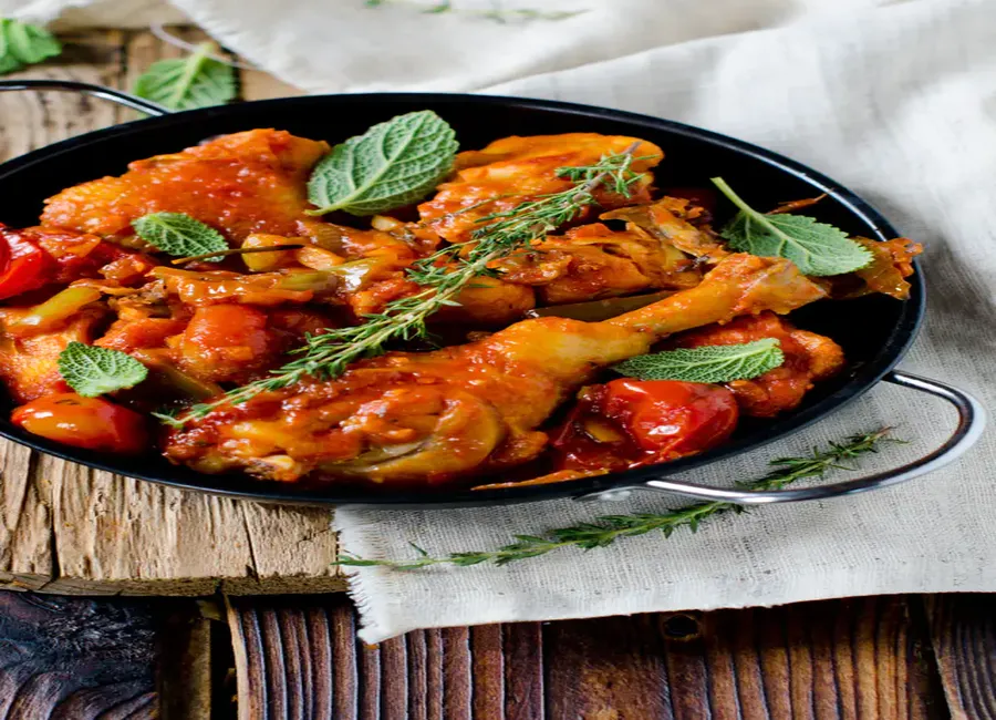 Poulet au curry et chorizo