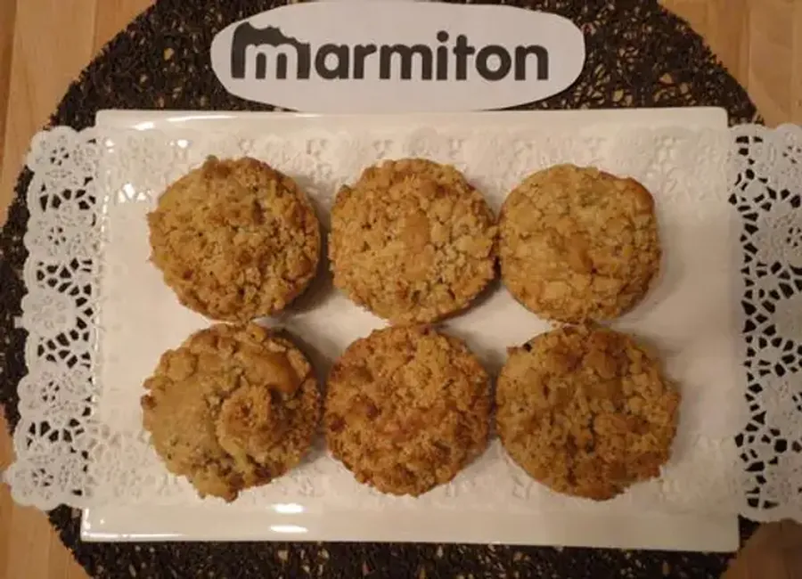 Muffins aux pommes façon crumble