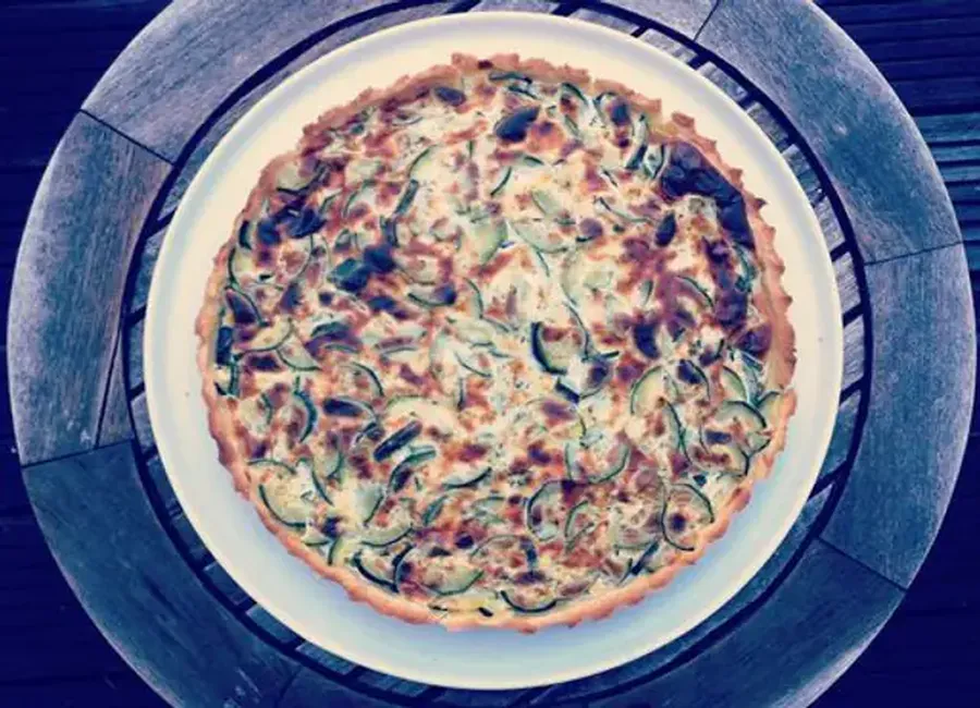 Tarte salée saumon courgettes mascarpone