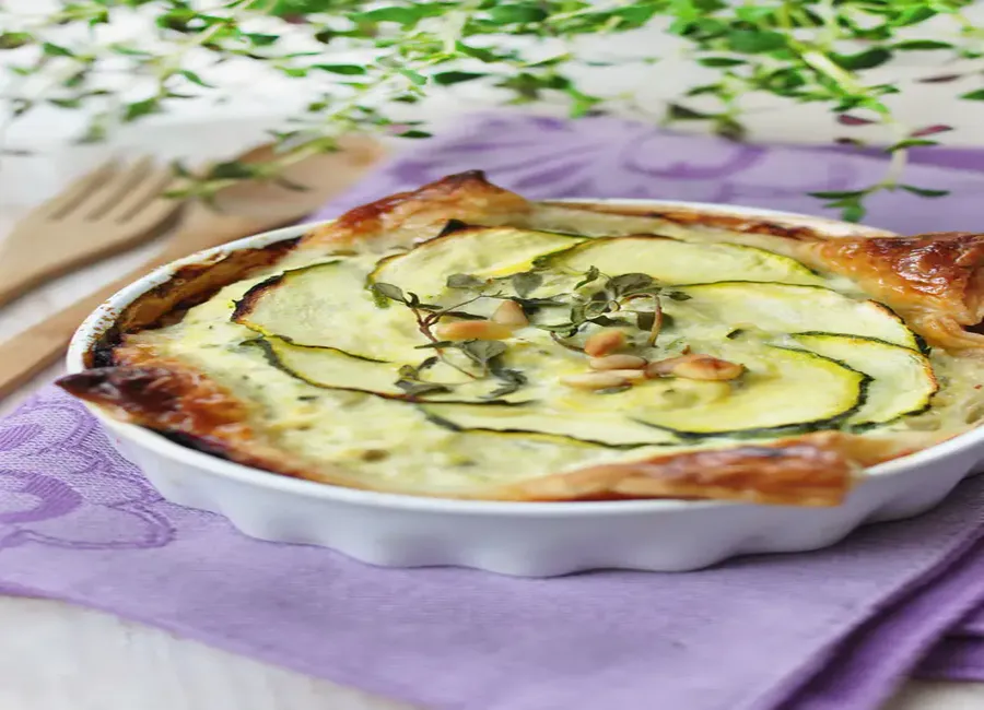 Quiche aux courgettes et au fromage