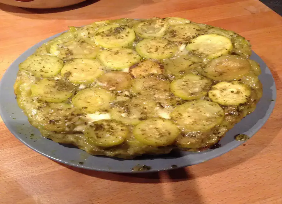 Tarte tatin à la courgette
