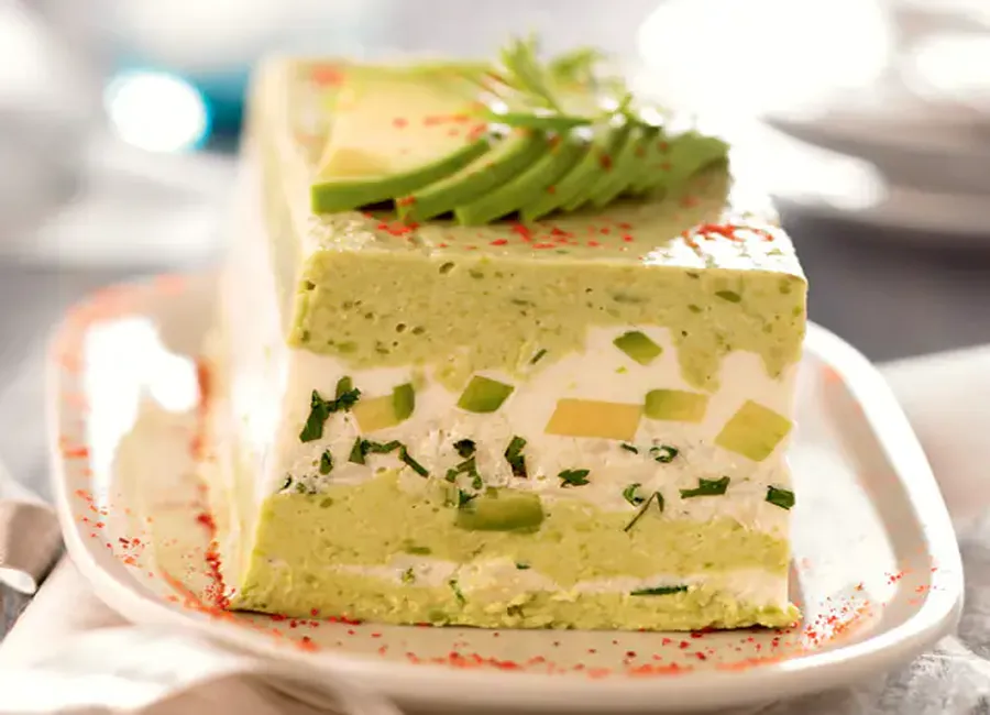 Terrine de crabe et d' avocat