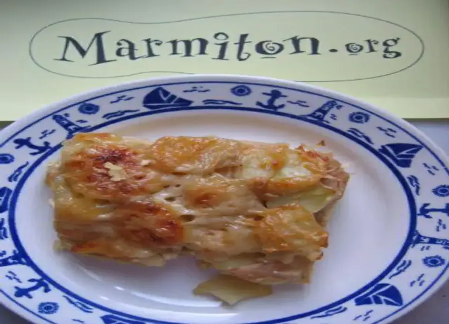 Gratin mi-mi d'esme (pommes de terre - pommes fruit)