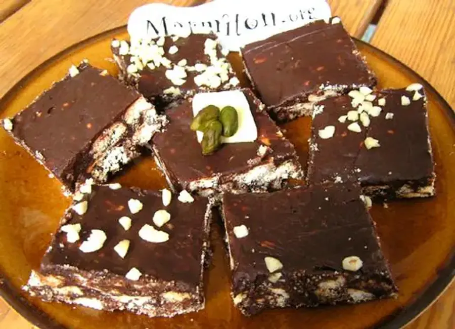 Pavés au chocolat au lait concentré sucré
