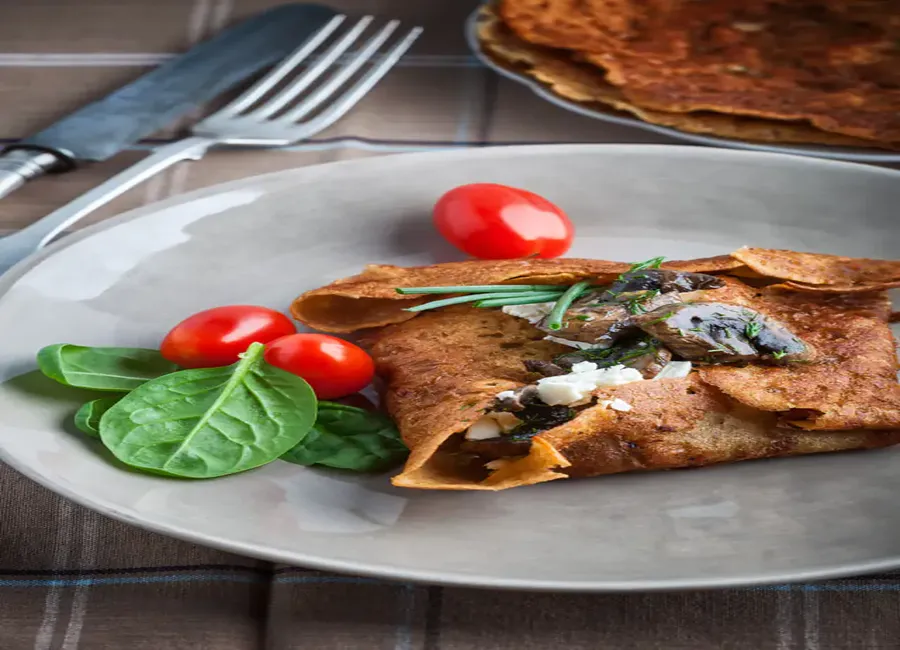 Galettes de blé aux légumes du printemps