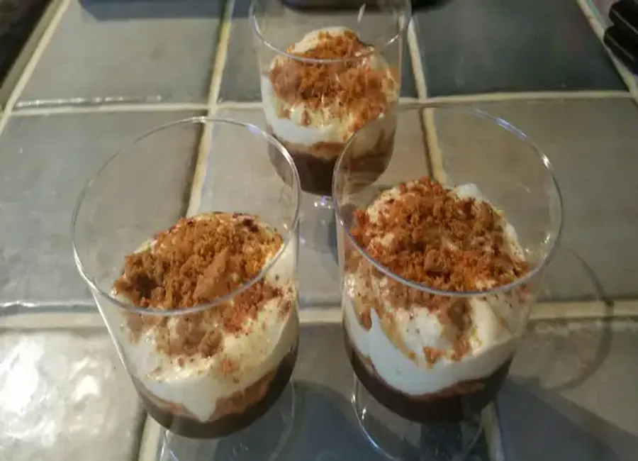 Cheesecake speculos nutella