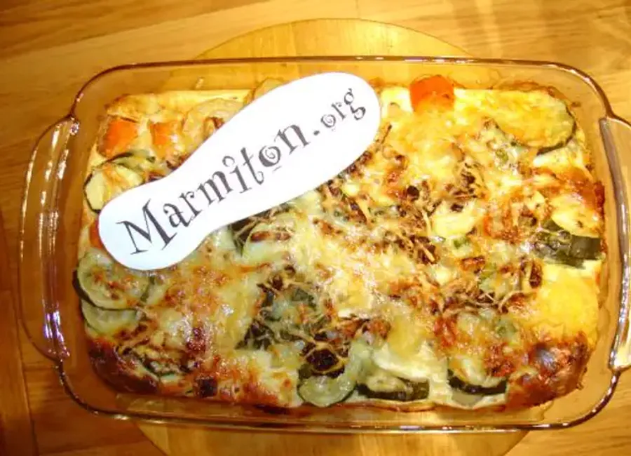 Flan de courgettes, carottes et pommes de terre