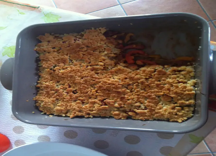 Crumble aux poivrons