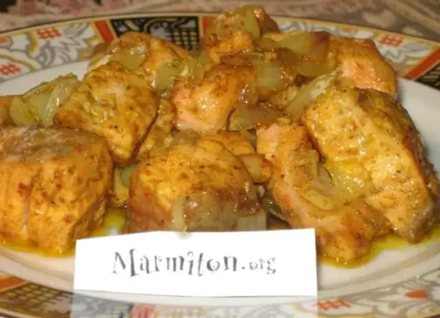 Saumon mariné à l'indienne