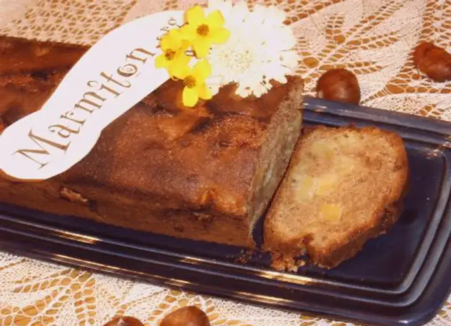 Gâteau aux pommes à la farine de châtaigne