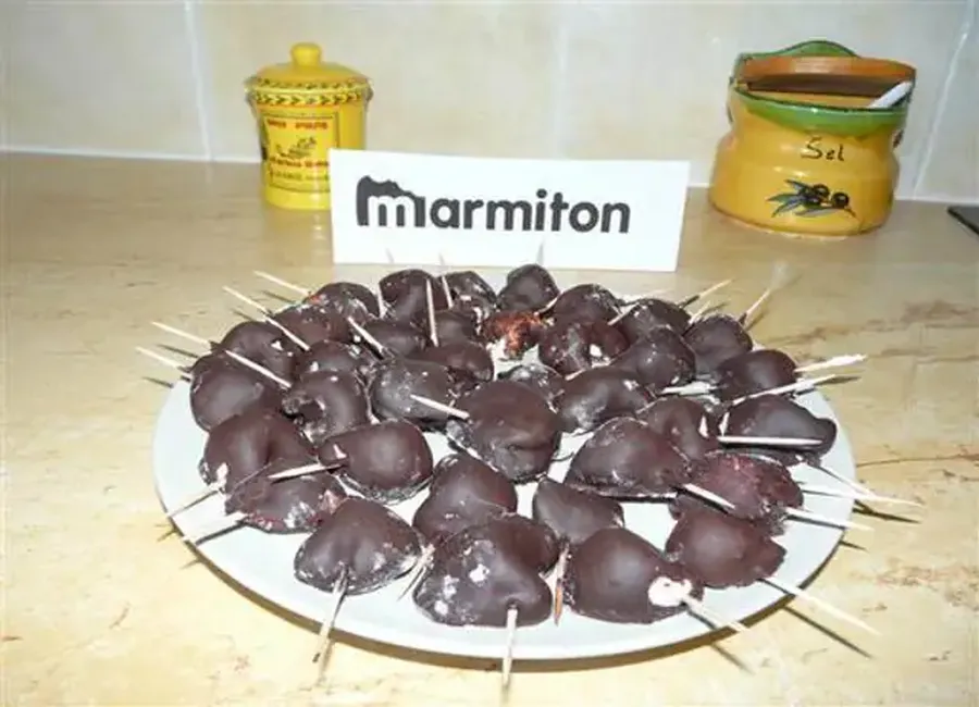 Guimauve en coeur enrobée de chocolat