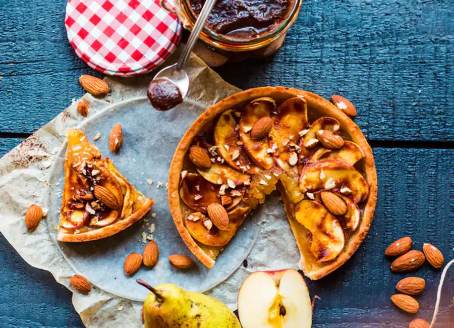 Tarte de noël aux fruits secs