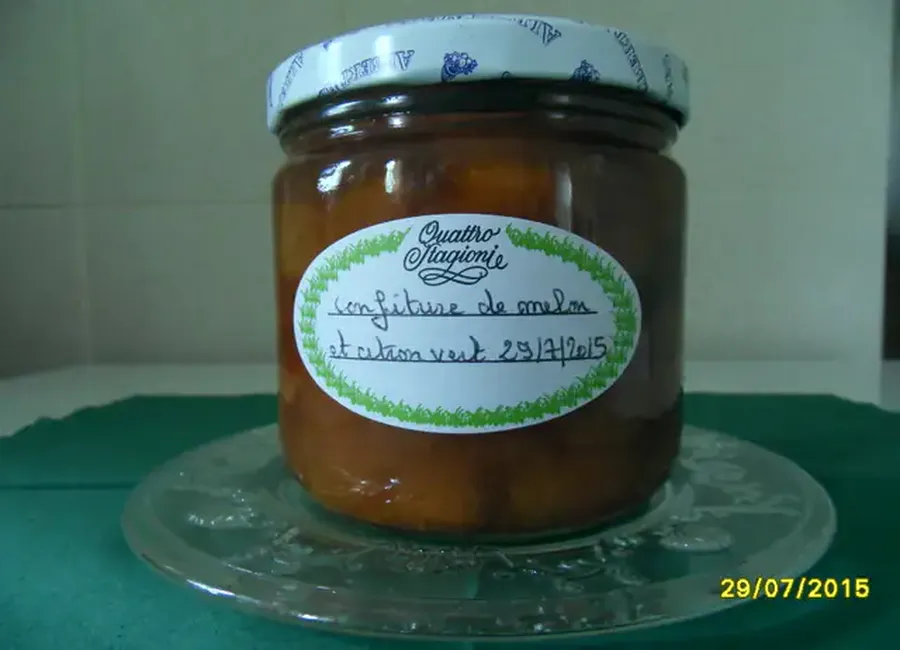 Confiture de melon au citron vert