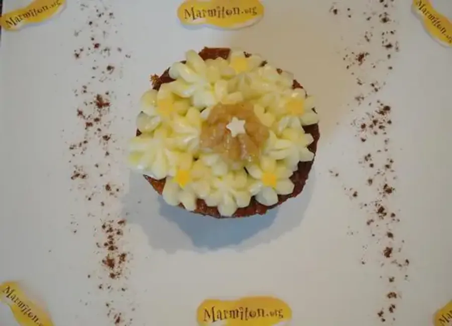 Cupcakes pommes caramélisées et chocolat