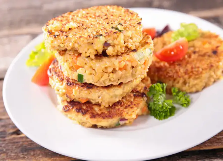 Galettes de légumes sans gluten