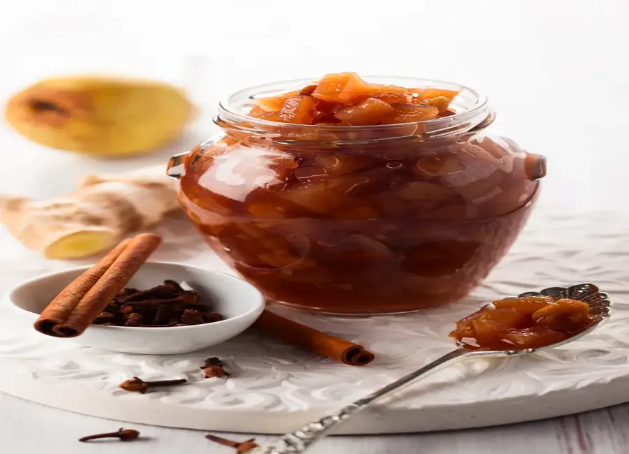 Chutney de poire aux raisins