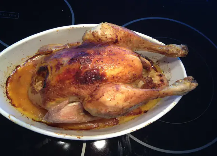 Poulet rôti à l'orientale