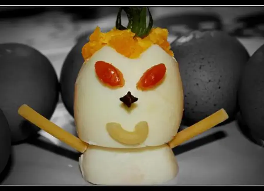 Oeufs durs à l'ail