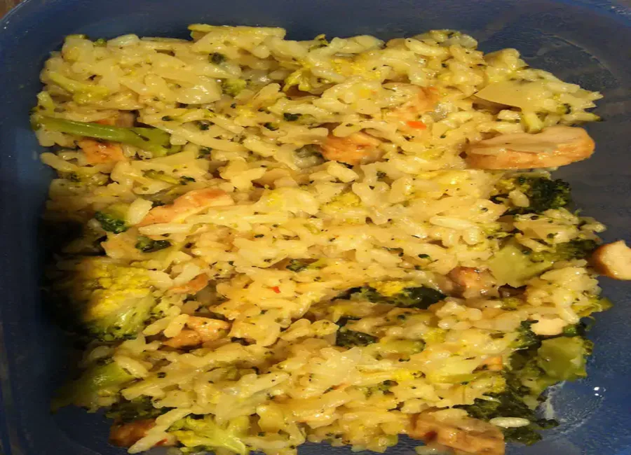 Risotto de brocolis aux amandes